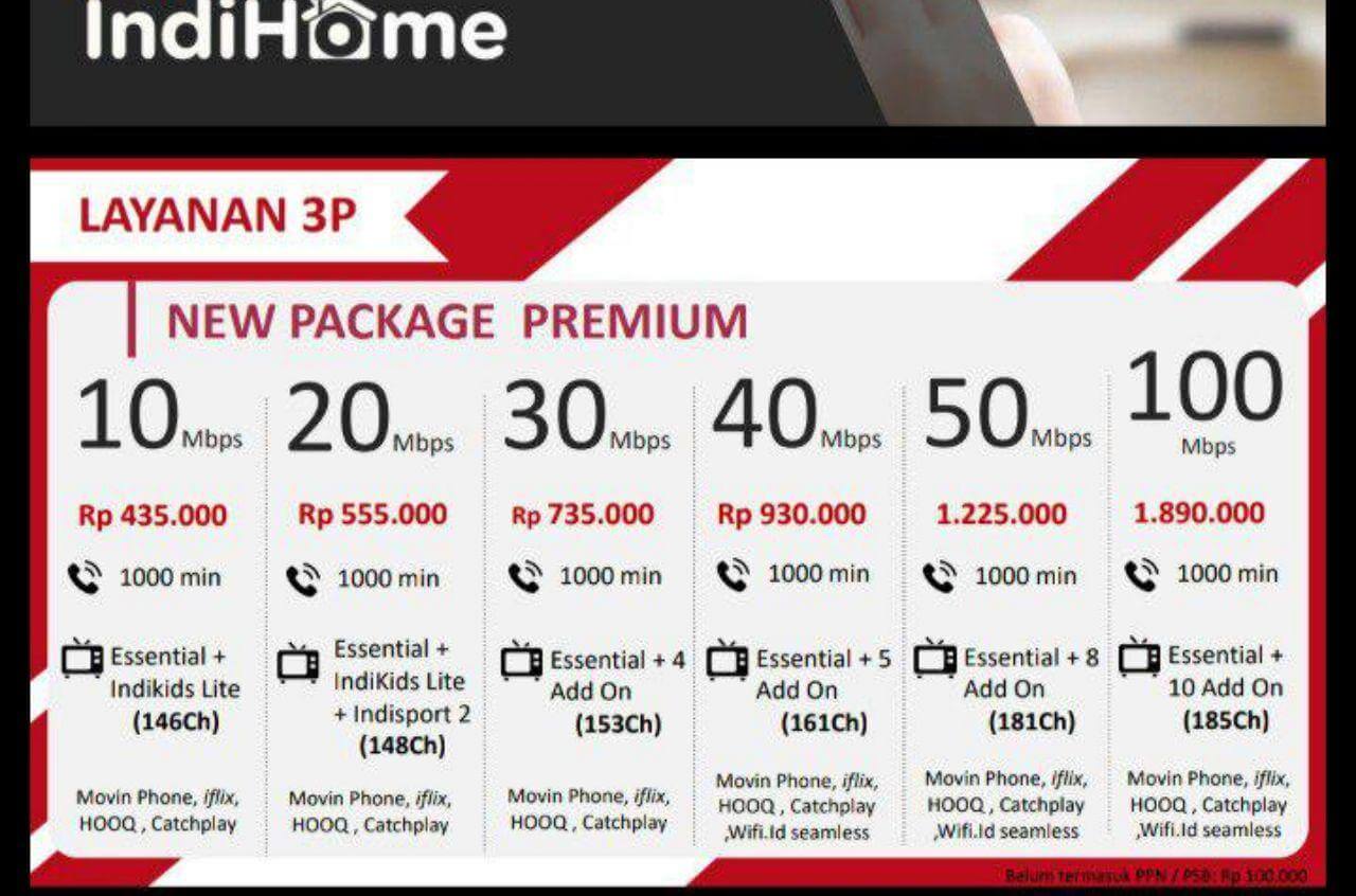 Paket IndiHome Premium | Paket IndiHome Premium | myIndiHome Fiber