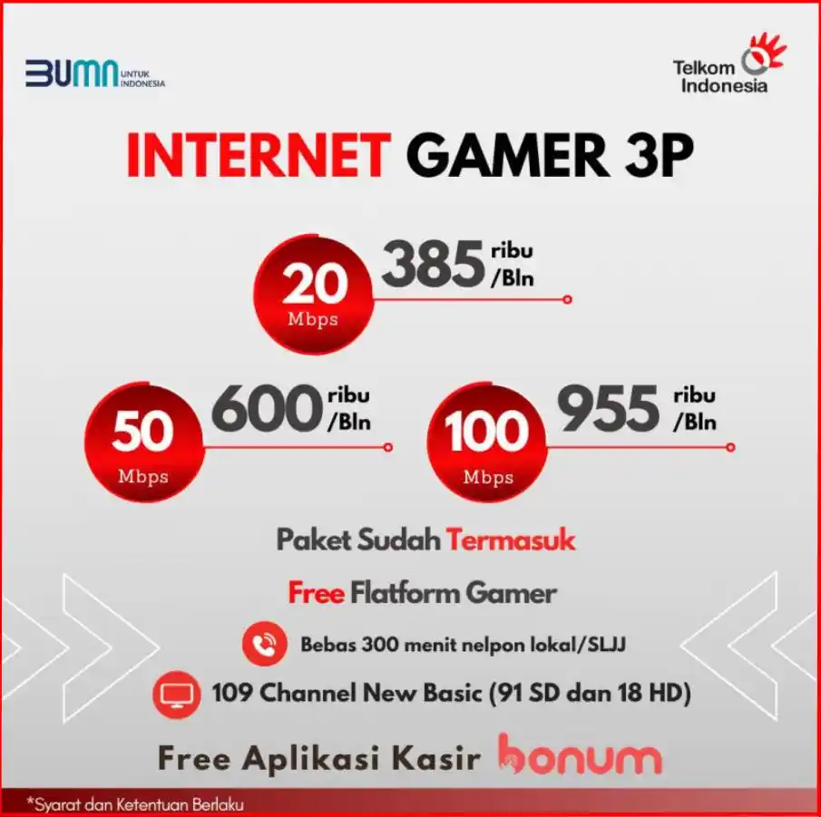 Tarif Bulanan IndiHome