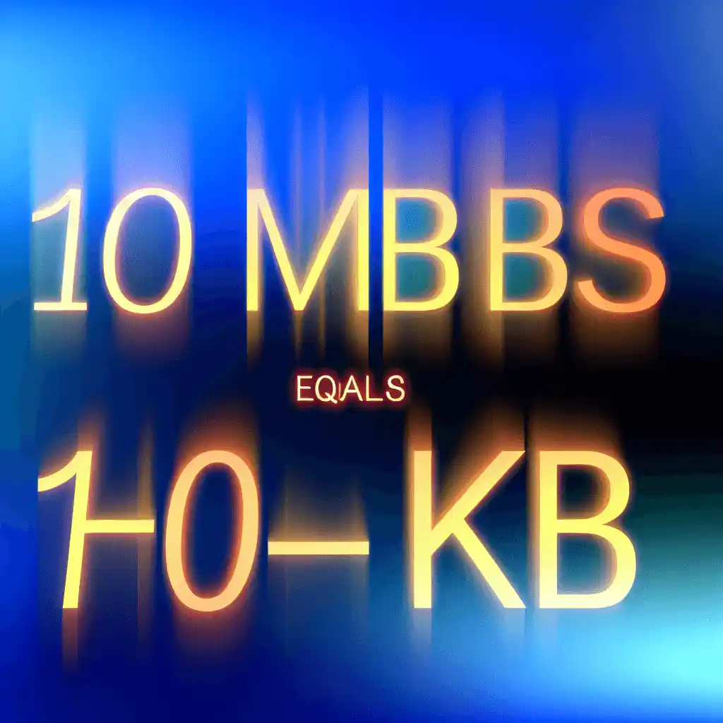 10 Mbps Berapa Kb
