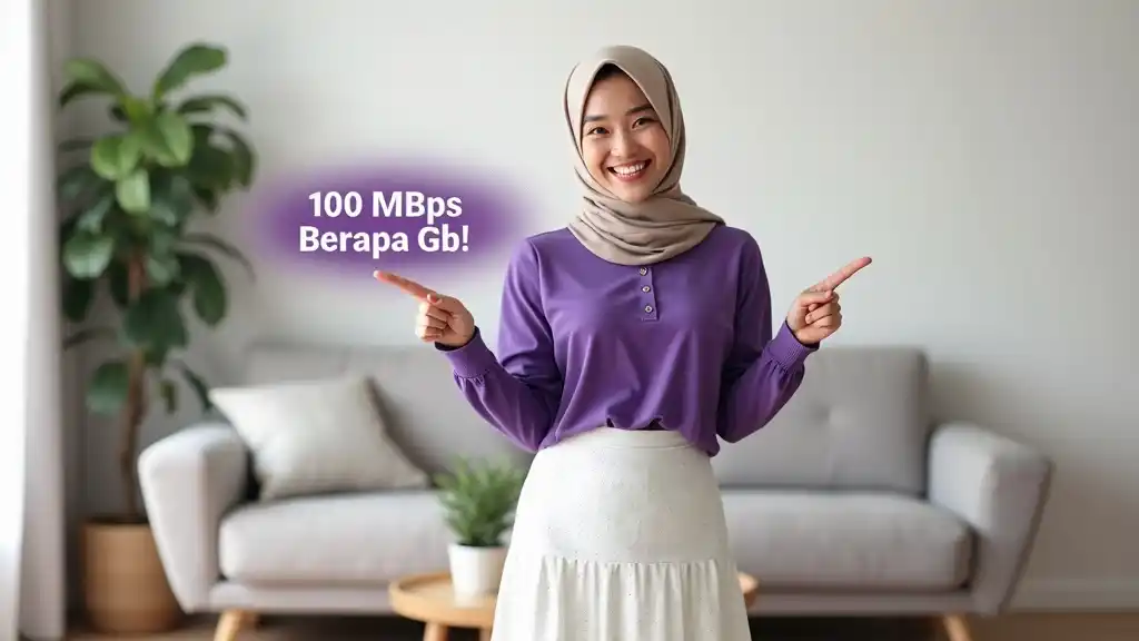 100 Mbps Berapa Gb