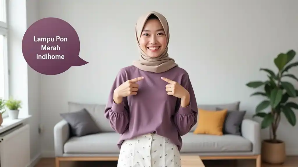 Lampu Pon Merah Indihome